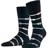 FALKE Sailing Rope M So cotone lino fantasia 1 paio, Calzini Uomo, Nero Black 3000, 45-46