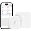 Meross Matter WIFI Sensore Acqua con Hub MSH400, Rilevamento 0,3 mm, 100dB