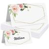 HSYTEK 30 biglietti da tavolo per matrimonio, 9 cm x 5 cm, fiori, decorazione da tavolo, segnaposto per matrimoni, battesimi, tutti i tipi di riunioni