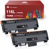 Toner Kingdom D116L D116S cartuccia toner compatibile per Samsung MLT D116L D116S Cartucce per Samsung Xpress SL-M2835DW M2825ND M2825DW M2885FW M2675 M2675FN M2875FD M2625 M2626 M2676 (nero, 2-pack)