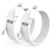 BSTOEM Cavo IPhone USB C Lightning,Cavo Di Ricarica Rapida,2 Pezzi 2m+2m Cavetto USB C Lightning Per IPhone 14/13/13pro/12/12 Pro/Max/12/Mini/11/11 Pro/Max/Se/Xs Max/Xs/Xr/X/8/8 Plus/7/6s/6 Plus 5s/5c/Ipad