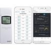 Ecowitt, Igrometro termometro digitale senza fili, con monitor, misuratore di umidità della temperatura per interni ed esterni, WH31, sensore LCD multicanale (1 pz), per casa e ufficio