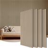 TONOR Set di 4 Pannelli Fonoassorbenti Legno Impiallacciato, 120 x 60 - 2.88㎡, Pannelli Decorativi per Pareti 3D, Pannello Acustici Decorativo per Soggiorno, Ufficio, Bancone a Isola, Soffitt, Quercia