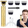 Generic Tagliacapelli da uomo, tagliacapelli da uomo, con ricarica USB, strumento elettrico per tagliare e tagliare i capelli con pettini per testa, barba e corpo