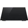LG CBIZ2437B Piano Cottura Induzione 60cm, Potenza da 2,5 a 7,4kW, 4 Zone Totali, 2 Zone Flex, 15 Livelli di Potenza + Boost, Controlli Touch Slide Indipendenti, Wi-Fi, Vetro Ceramico SCHOTT, Nero