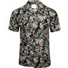 Xact - Camicia Hawaiana da Uomo - Camicia Tropicale in Cotone a Maniche Corte dei Caraibi, con Colletto Cubano, per Le Vacanze estive al Mare, M