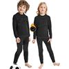NOOYME Intimo Termico Bambino Biancheria Intima Termica Bambina Pantaloni e Maglia Termica Traspirante Asciugatura Rapida per Sci Corsa Calcio
