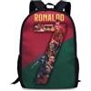 Xpialong Ronaldo - Zaino per bambini con tracolla, grande capacità, per ragazzi e ragazze, motivo: Ronaldo