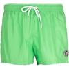 Coveri Shorts mare tinta unita made in Italy, Verde M