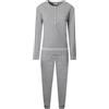 de fonseca Pigiama Donna Caldo Cotone, Art.DFPD4F08 Grigio Melange L