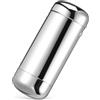 HEALEEP Custodia Occhiali da Viaggio in Metallo Argento Elegante e Compatta Pulsante Laterale Protezione Rigida per Occhiali da Sole da Vista Sottile