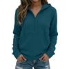 Vhersily 2026 Felpe da Donna con Cappuccio Ritagliate con Mezza Zip Pullover in Pile Tinta Unita Cardigan Elegante Morbido e Leggera Slim Fit Confortevole Streetwear Autunno Inverno per Fitness Corsa