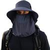 TAGVO Cappello da Sole a Tesa Larga per Uomo e Donna, UPF 50+ Protezione UV Cappello da Pescatore con Aletta per Il Collo Staccabile, Traspirante Cappelli da Escursionismo con Coulisse per All'Aperto