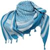 OUTDOOR WORLD BE ACTIVE Outdoor World, sciarpa Shemagh dell'esercito arabo dell'OLP, scaldacollo Keffiyeh, turbante arabo con nappa, 110 cm x 110 cm, Turchese, Taglia unica