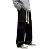 Vhersily Jeans Cargo Uomo Baggy con Tasche Laterali, Pantaloni Casual Streetwear in Denim, Modello Tasconato Ampio e Comodo Goth Stile Urban Tinta Unita Sportiva Allenamento Fitness Trekking