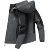 Vhersily Giacca Invernale Impermeabile da Uomo, con Cappuccio, Casual, Cappotto Foderato Pile, Tattica Militare, per Lavoro, Pesca, Arrampicata, da Trekking, per Autunno e Inverno, Versatili per Look