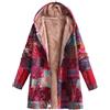 Vhersily Cappotto Invernale Da Donna Con Cappuccio Vintage Stile Etnico Giacca Spessa In Pile Teddy Caldo Felpa Bottoni Open Front Boucle Business Classica Morbido Comodi Per Cena, Matrimonio
