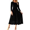 Vhersily Vestito Donna Elegante Invernale Lungo Sexy Velluto Capodanno Taglie Forti da Sposa Rosso Cocktail Abiti Cerimonia Vintage Curvy Abito Sera Vestiti Formale Ufficio Matrimonio Seducente