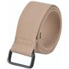 Globellapro 1 cintura in tela con doppio anello quadrato, 3 cm x 110 cm, per uomo e donna, cachi, 3cmx110cm