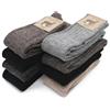 Frencis - Calze Lunghe Uomo Donna in Lana & Alpaca - Calzini Termici Invernali al Ginocchio, Punta e Tallone Rinforzati, Elastico Morbido, Anallergici,4 Paia Set 6 Colori Misti Taglia 35-40