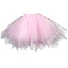errcom Costume da carnevale da donna, gonna in tulle, 50 pezzi, gonna corta da balletto, sottogonna Crinoline, sottoveste, tutù, classico, balletto, Colore: rosa., Einheitsgröße