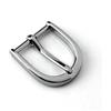 BOJHGO 4 pezzi Fibbia for cintura da donna 30 mm Metallo Argento Spilla Moda Jeans Cintura for 27 mm-29 Accessori artigianali in pelle fai te