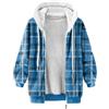 Vhersily Cappotti Da Donna Con Cuciture A Quadri Camicia Imbottita da Lavoro di Cotone Cappotto Invernale con Tasche Carino Pullover Maglione In Lana Artificiale Invernali Antivento Giacce Streetwear