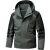 Vhersily Giacca da Sci Montagna Invernale Parka da Neve Caldo con Cappuccio Cappotto da Snowboard Giubbotto da Escursionismo Impermeabile Uomo, Per Sportivo Trekking, Con Tasche, Antivento Giacce