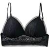KBRPEY Reggiseno Donna Push Up Scollo Profondo Schiena Scoperta con Ferretto Invisibile Design a U Bretelle Incrociate Dietro Pizzo Elegante Multiway e Regolabile