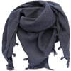 OUTDOOR WORLD BE ACTIVE Outdoor World, sciarpa Shemagh dell'esercito arabo dell'OLP, scaldacollo Keffiyeh, turbante arabo con nappa, 110 cm x 110 cm, Nero, Taglia unica