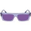 Karl Lagerfeld KLJ6147S 662 Lavender Sunglasses Unisex Iniettato, Rectangle, 56