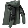 Vhersily Giacca Invernale Impermeabile da Uomo, con Cappuccio, Casual, Cappotto Foderato Pile, Tattica Militare, per Lavoro, Pesca, Arrampicata, da Trekking, per Autunno e Inverno, Versatili per Look