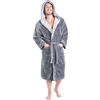 CityComfort Accappatoio Uomo con Cappuccio, Vestaglia in Pile Morbido, Abbigliamento Uomo per Adulti, Ragazzi