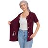 USBD Camicia per mastectomia con tasche per drenaggio dopo l'intervento chirurgico, camicia button down post-operatoria con gestione del contenitore di drenaggio, Marrone, XL