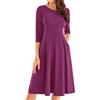 GRACE KARIN Abiti autunnali da donna 2025 abito casual con maniche a 3/4 abito longuette svasato con tasche
