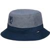 Fila Cappello Unisex in Twill di Cotone Bicolore, Grigio Pietra/Blu Marino, Taglia Unica