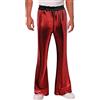 Vhersily 2026 Pantaloni A Zampa da Uomo Anni '70 da Discoteca Pantaloni Svasati con Brillantini Lunghi E Lucidi, con Paillettes, Abbigliamento Quotidiano da Corsa da Allenamento per Costume Clubwear
