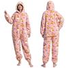 Vhersily 2025 Pigiami Animali Invernali In Pile Per Adulti Tuta Intera Monopezzo Con Cappuccio, Morbido e Caldo, Costume Carnevale Halloween Party Clubwear, Morbida, Comoda, Per Tempo Libero