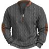 Vhersily 2026 Maglione Uomo Firmato Maglioni Eleganti Casual in Cashmere Cappotti Pullover Calda e Mezza Zip Felpa 3D Stampato Manica Lunga Confortevole Classico Vintage per Casa Ufficio