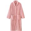 Vhersily Vestaglie Da Donna In Pile Con Cappuccio e Tasche, Accappatoi In Maglia A Cavo Con Bottoni Pigiama Invernale Accogliente, Da Notte In Peluche, Accappatoio Spa Morbido, Regalo Capodanno
