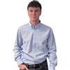 Ingram Camicia Uomo Manica Lunga vestibilità Regular Botton Down 100% Cotone Bastoncino 5G093