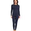 wirarpa Donna Intimo Termico Set Pile Leggero per l'inverno | Top e Pantaloni Lunghi, under wear termico, intimo termico donna invernale