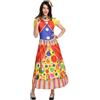 Vhersily 2026 Costume Da Clown Da Donna, Costumi Da Circo, Vestiti da Pagliaccie, Accessori Pagliaccio Circo per Adulto per Uomo Carnevale Halloween Festa Cosplay Natalizia Capodanno