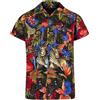 REDSTAR Camicia Hawaiana da Uomo, Camicia Hawaiana a Maniche Corte, Camiciotto Divertente - Camiciotto Brutto con Animali della Giungla, Camicie Funky Uomo per Addio al Celibato - Accessori Addio al Celibato