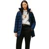 Tommy Hilfiger Donna Cappotto Piumino Down Slim con Inserto in Pelliccia, Blu (Dark Night Navy), S