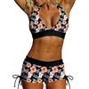 Generico Bikini Donna Reggiseno E Slip Duepezzi Push Up Bikinis Contenitivo Pancia Piatta Tankini Vita Alta Casual Mare Piscina Vacanz Costumi Bagno Separabili