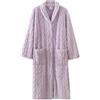Vhersily Vestaglie Da Donna In Pile Con Cappuccio e Tasche, Accappatoi In Maglia A Cavo Con Bottoni Pigiama Invernale Accogliente, Da Notte In Peluche, Accappatoio Spa Morbido, Regalo Capodanno