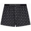 Emporio Armani Boxer da Uomo con Motivo Classico, Nero, S, Nero, S