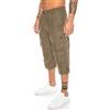 Kendindza Collection Kendindza Bermuda da uomo, con zip per rimuovere le gambe e passare da pantaloni a 3/4 a pantaloni corti, marrone, XXXL