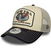 New Era Cappello Trucker A-Frame con Stampa Animale Beige